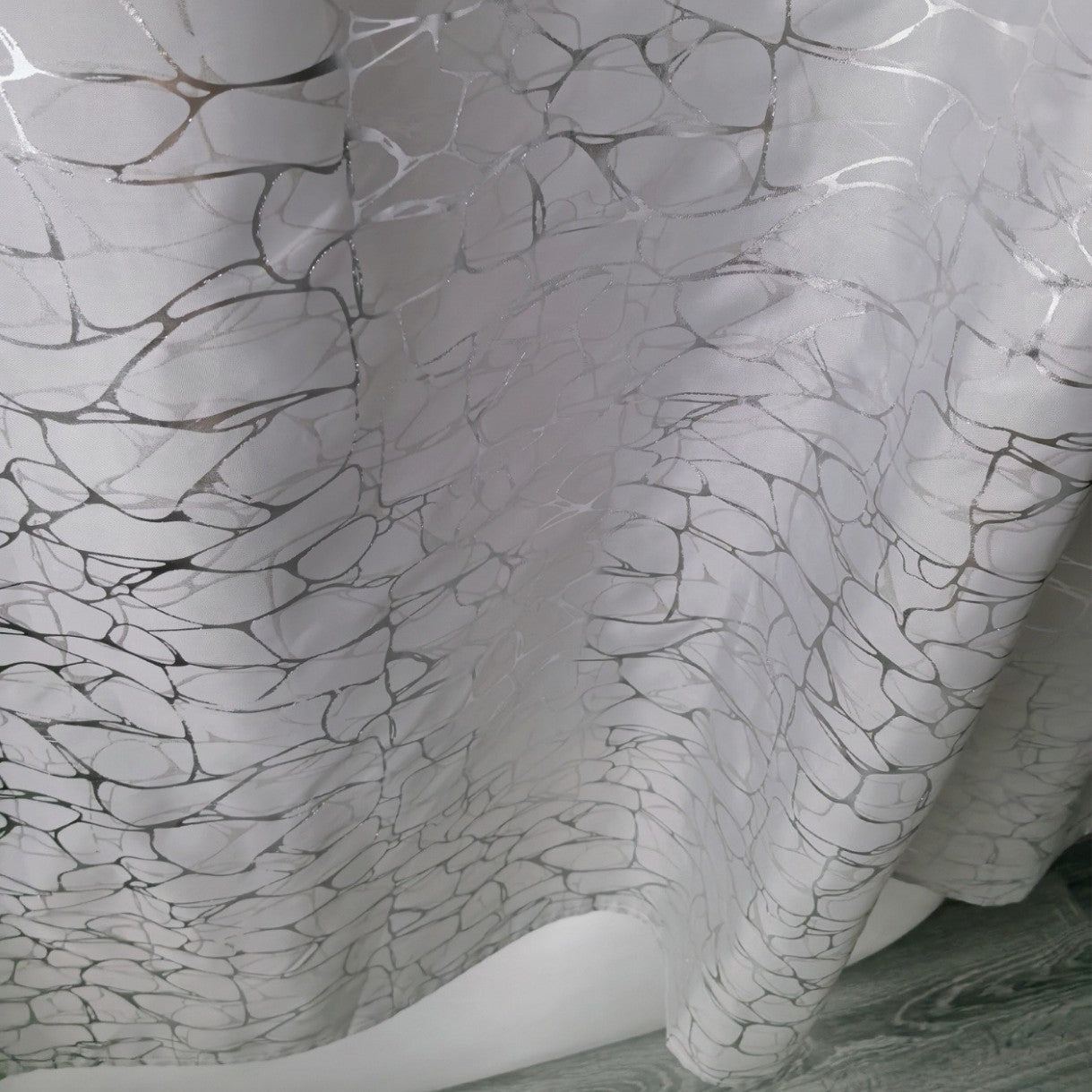 Elegant Textured Shower Curtain