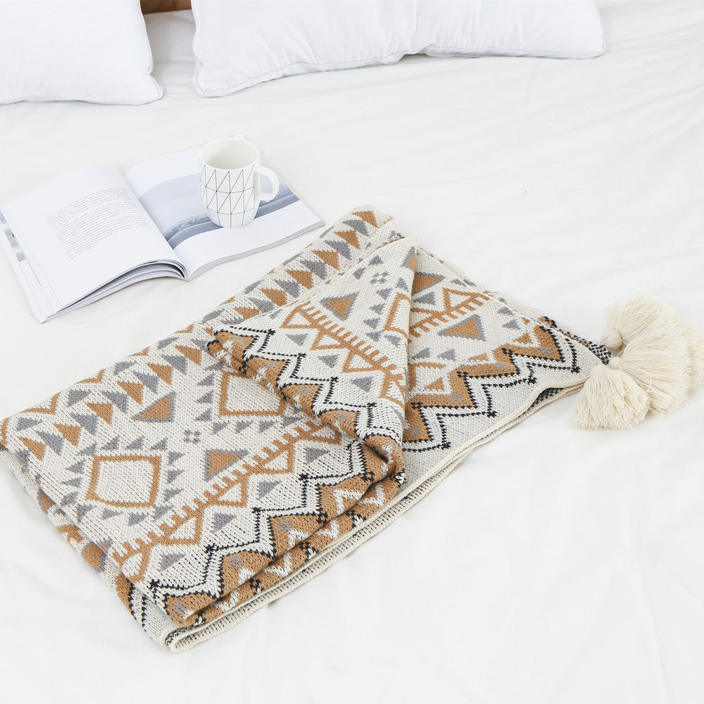 Bohemian Patterned Throw Blanket