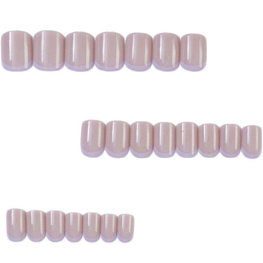Artificial nails with high-gloss finish and elegant contours Acalora