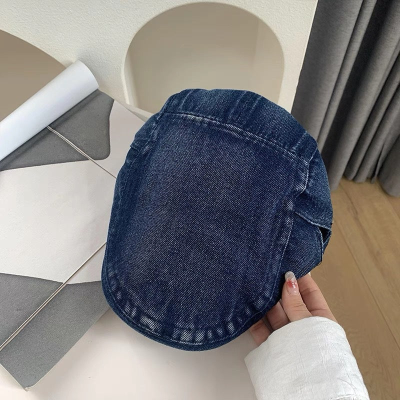 Denim Newsboy Cap
