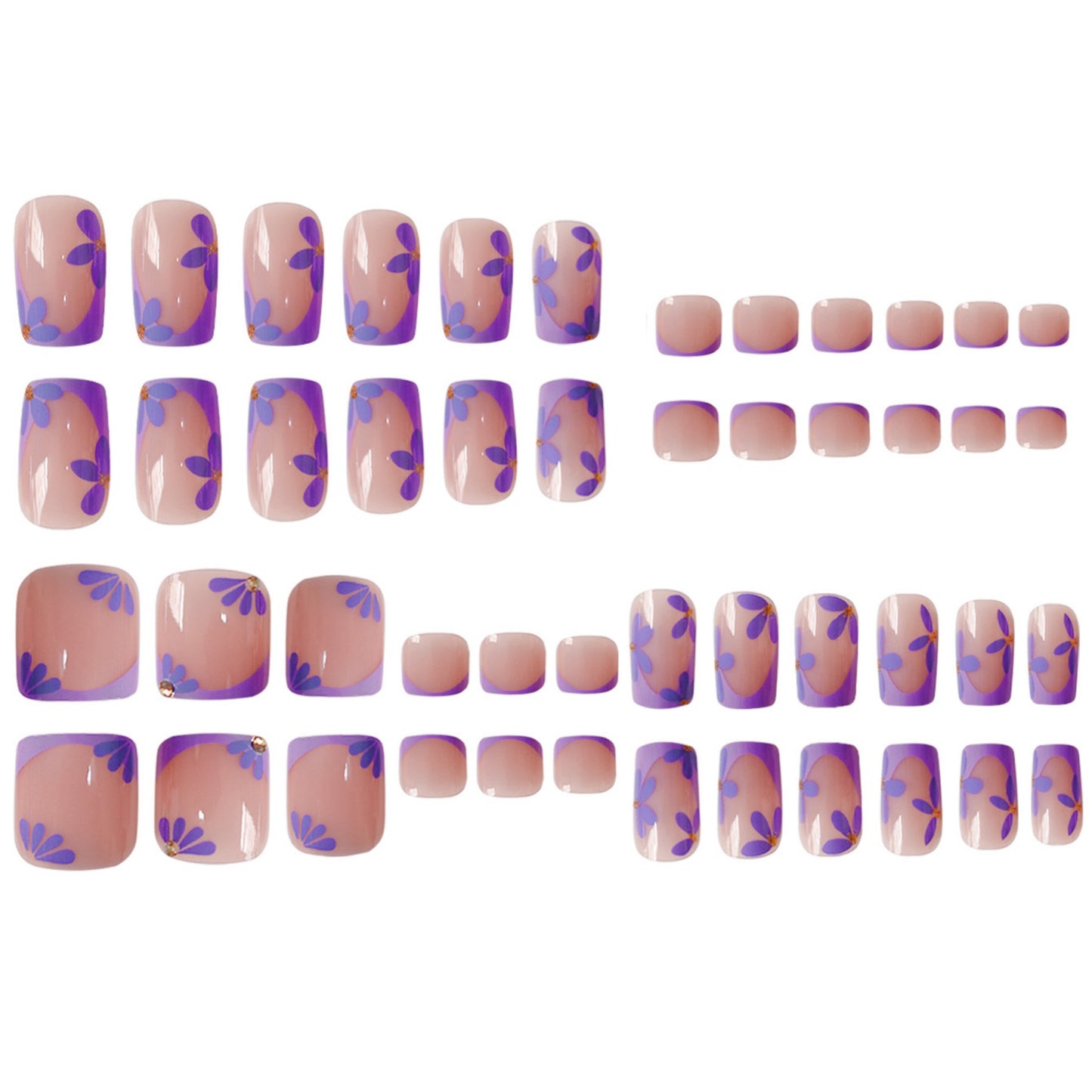 Artistic Nail Art Set with Glossy Finish Acalora