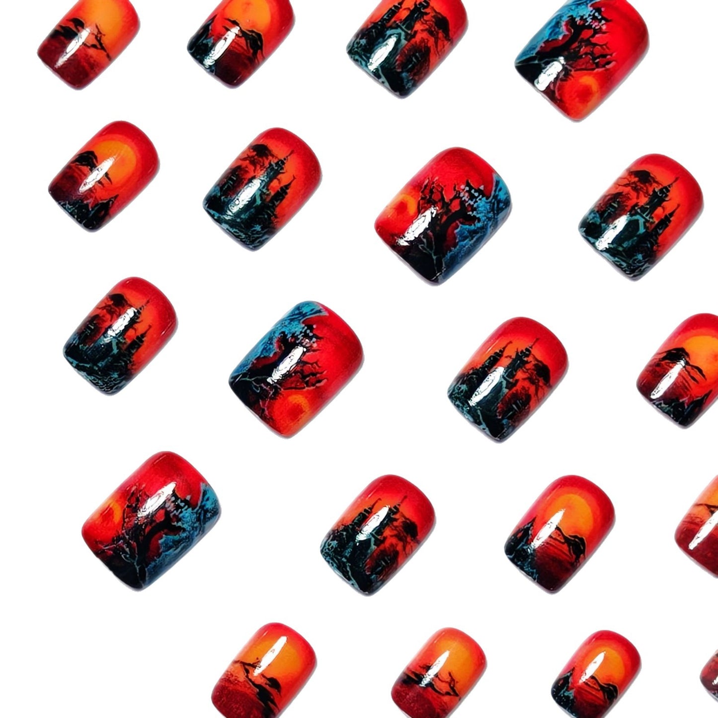 Artistic Halloween Nail Art Acalora