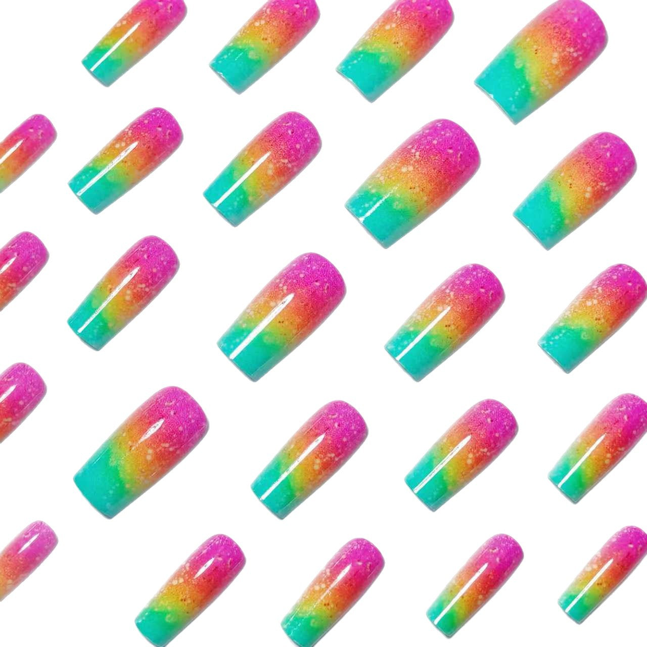 Gradient Glitter Ombre Nail Art Acalora