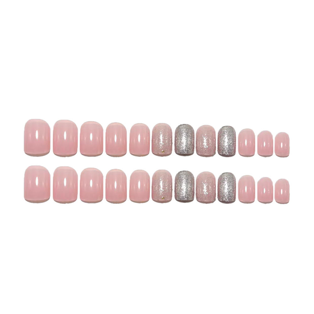 Acrylic nail set with glitter and gradient effects Acalora