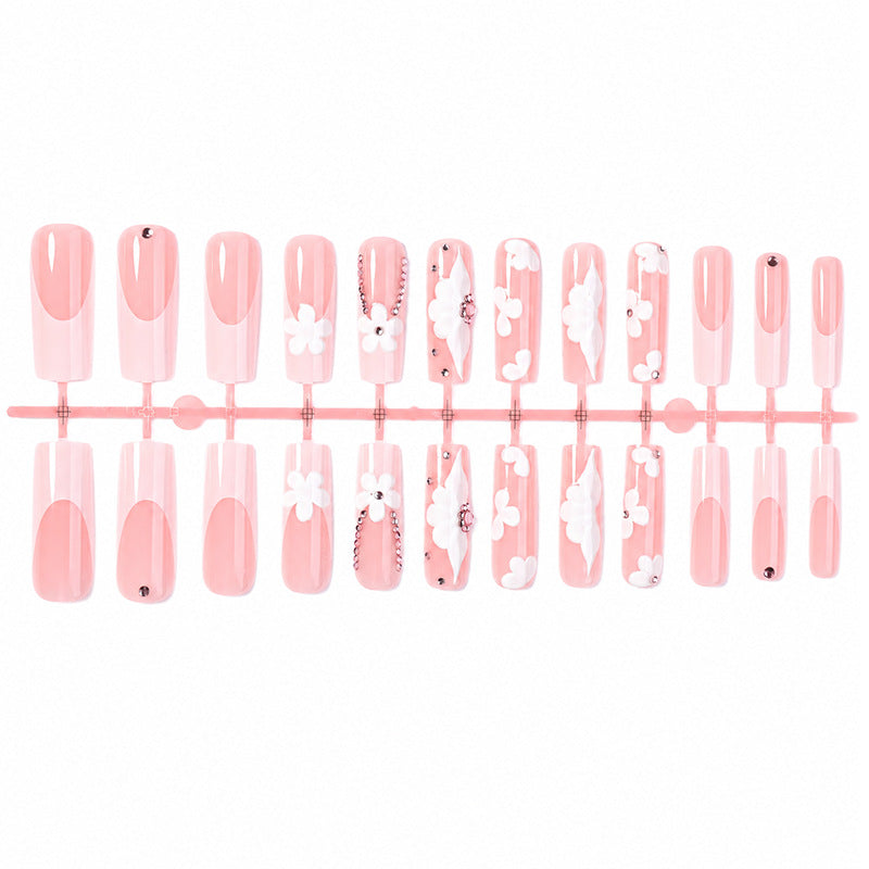 Floral Accent Press-On Nail Art Kit Acalora