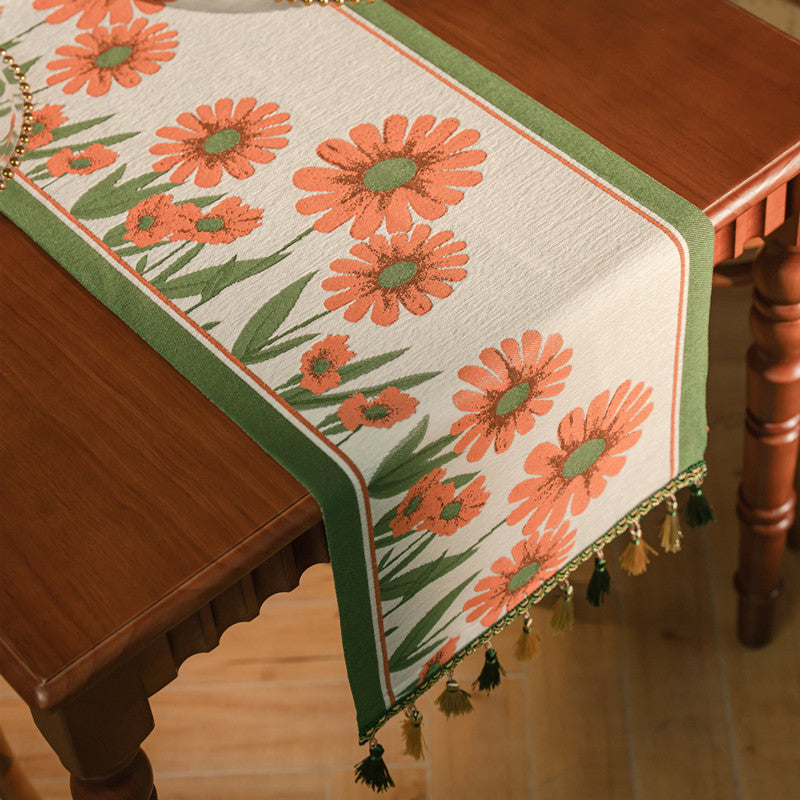 Decorative Geometric Pattern Table Runner