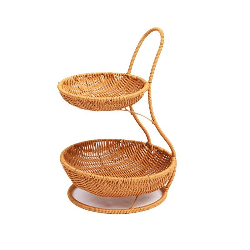 Decorative Tiered Wicker Fruit Acalora