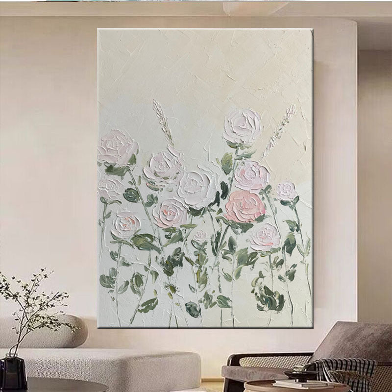 Textured Floral Wall Art