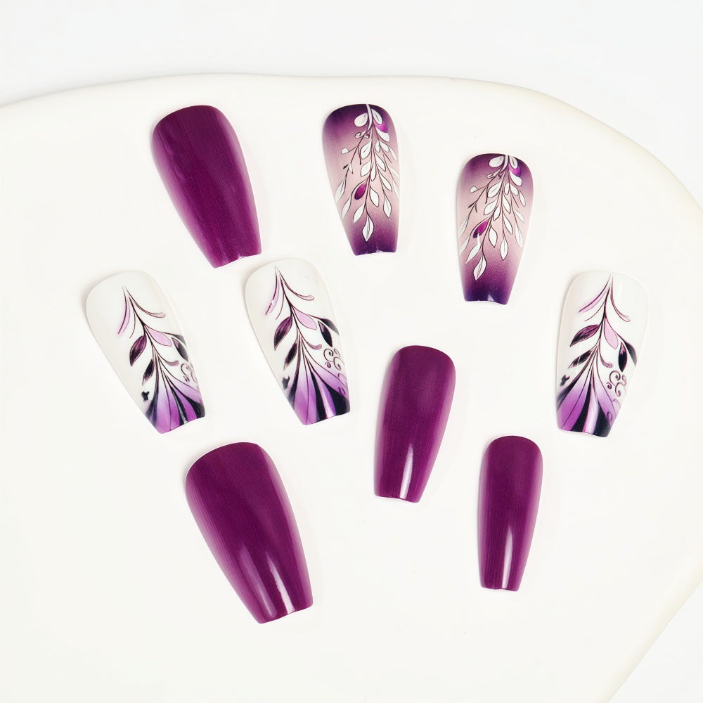 Artificial nails with elegant floral design Acalora