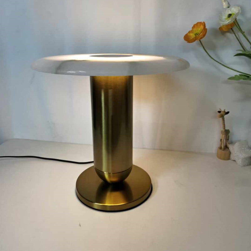 Modern Minimalist Table Lamp with Sleek Gold Base