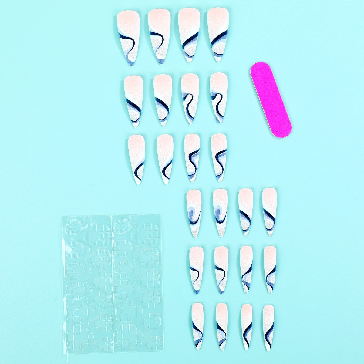 Professional artificial nails with elegant designs Acalora