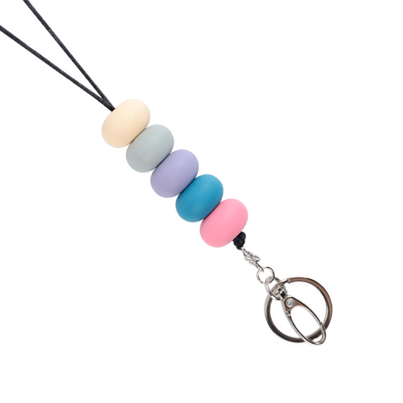 Colorful Beaded Keychain Holder Acalora