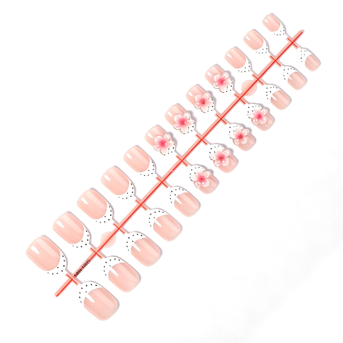 Detailed Floral Design Press-On Nails Acalora