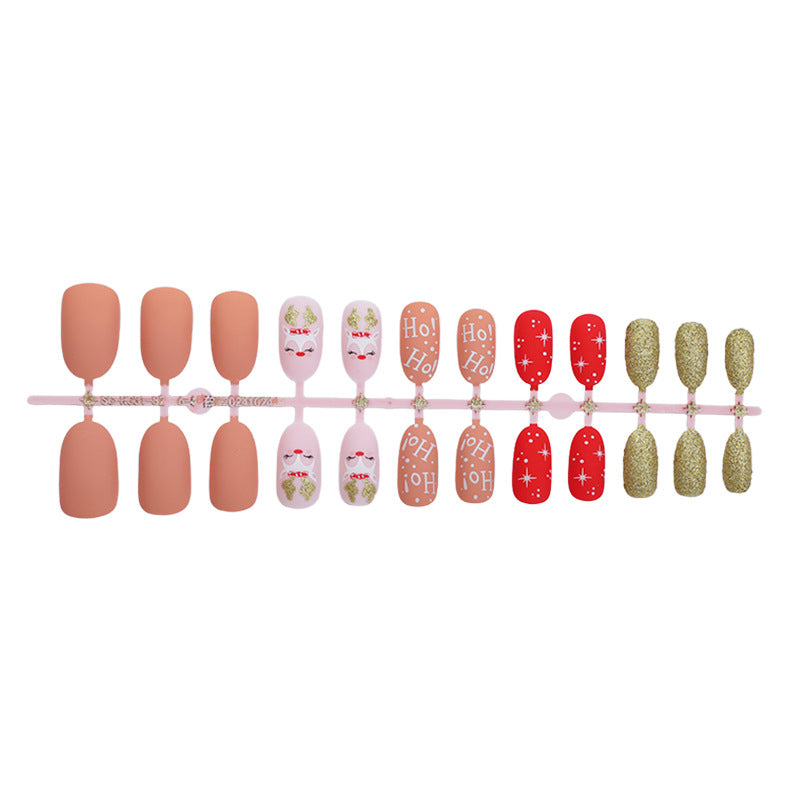 Festive Holiday Press-On Nail Set Acalora