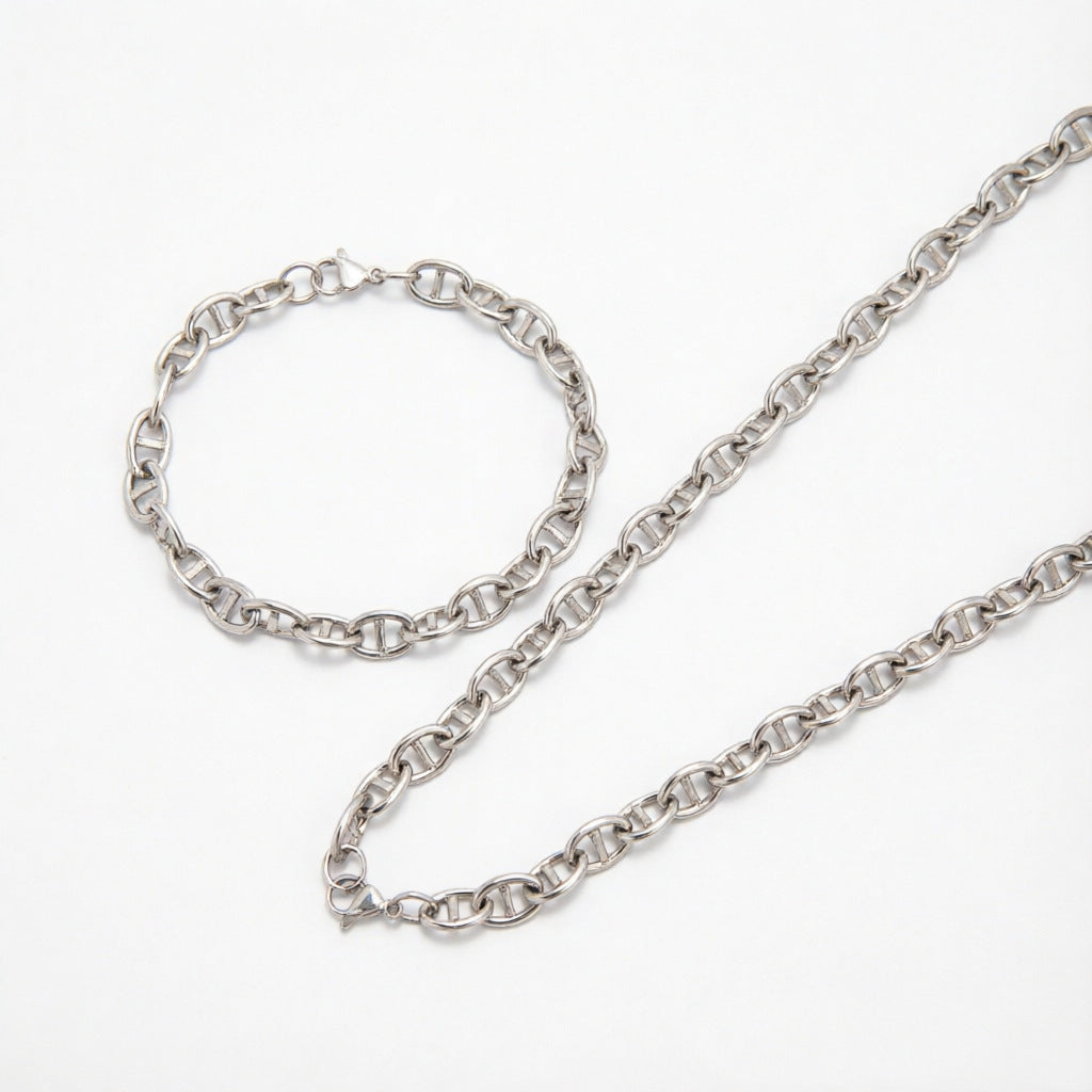 Elegant Interlinked Chain Jewelry Set Acalora