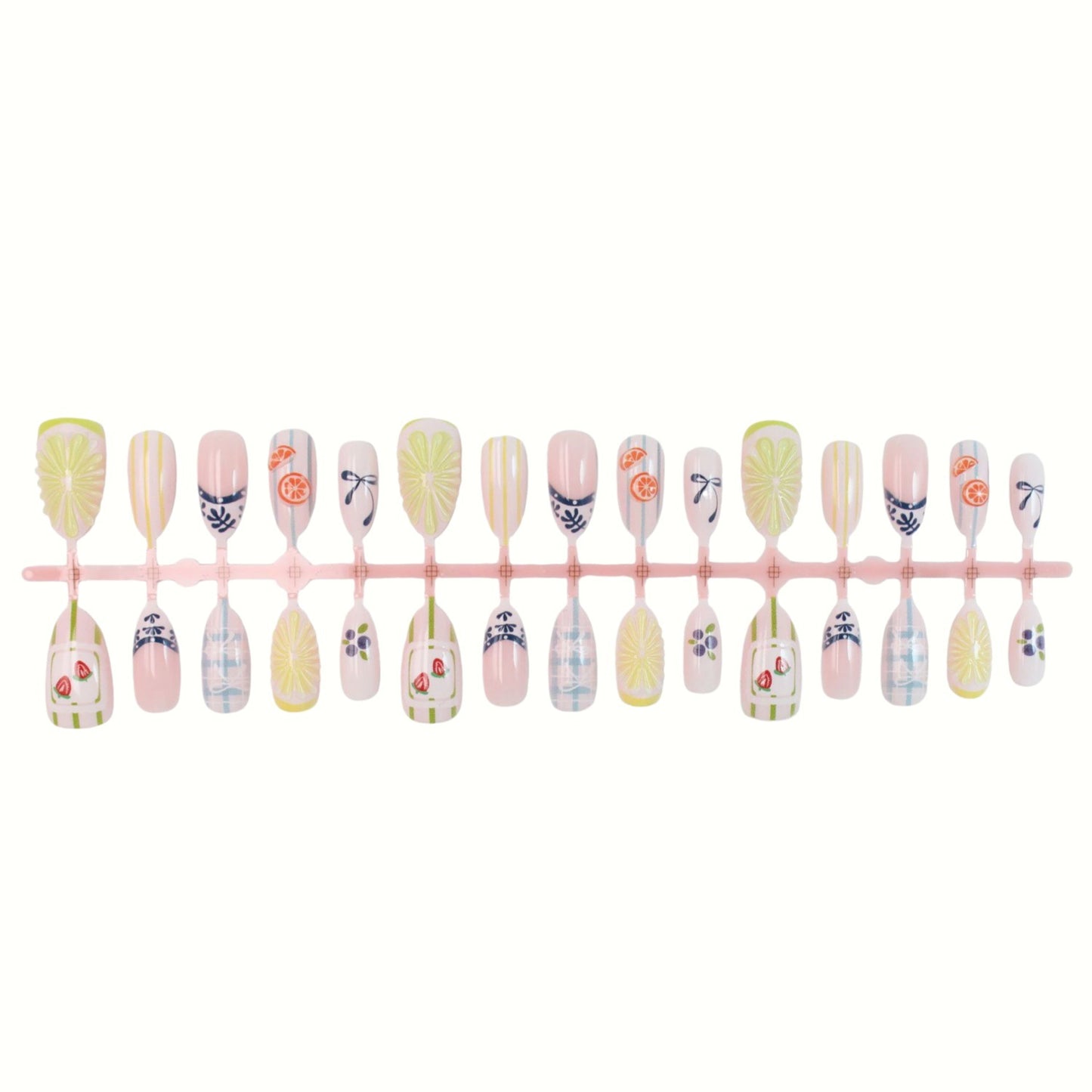 Artistic Press-On Nail Design Acalora