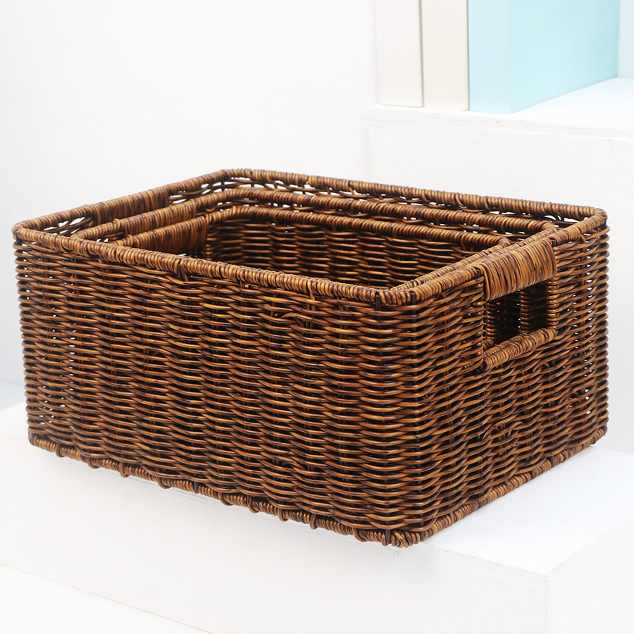 Rectangular Woven Storage Box Acalora