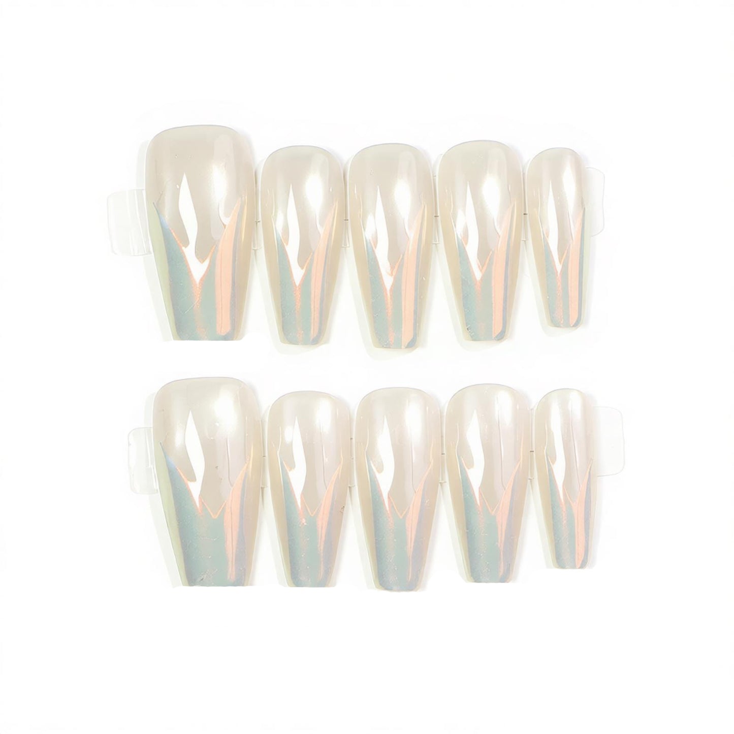 Glossy Stiletto Press-On Nail Art Acalora