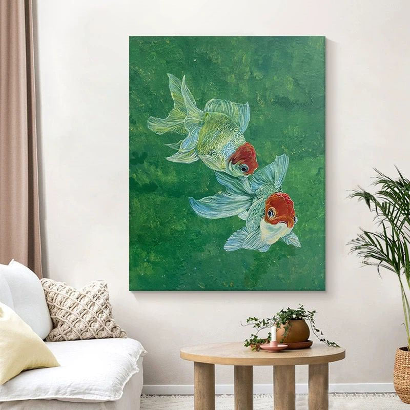Artistic Goldfish Canvas Wall Art