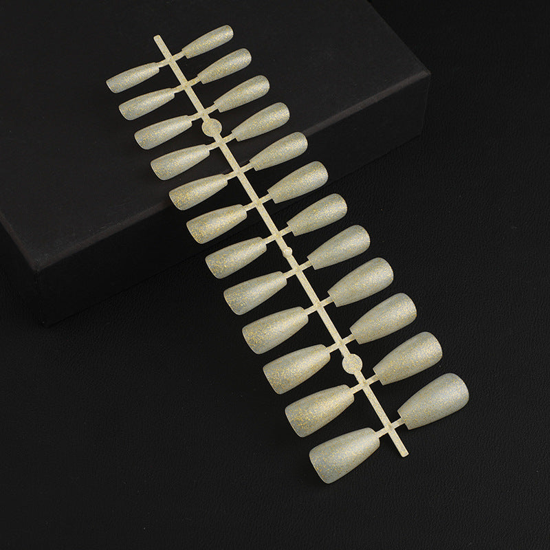 Artificial Nail Set with Elegant Glitter Effect Acalora