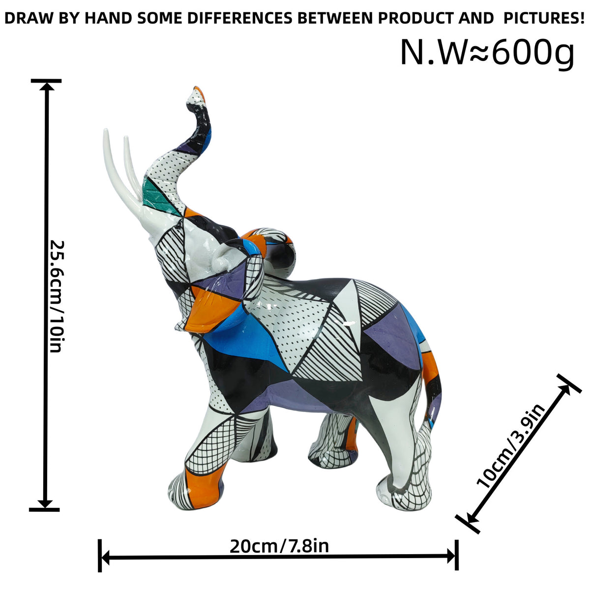 Artistically designed elephant figure Acalora