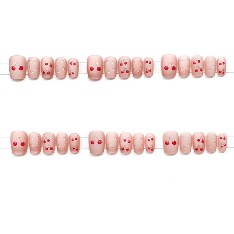 Cherry Blossom Themed Press-On Nail Art Acalora