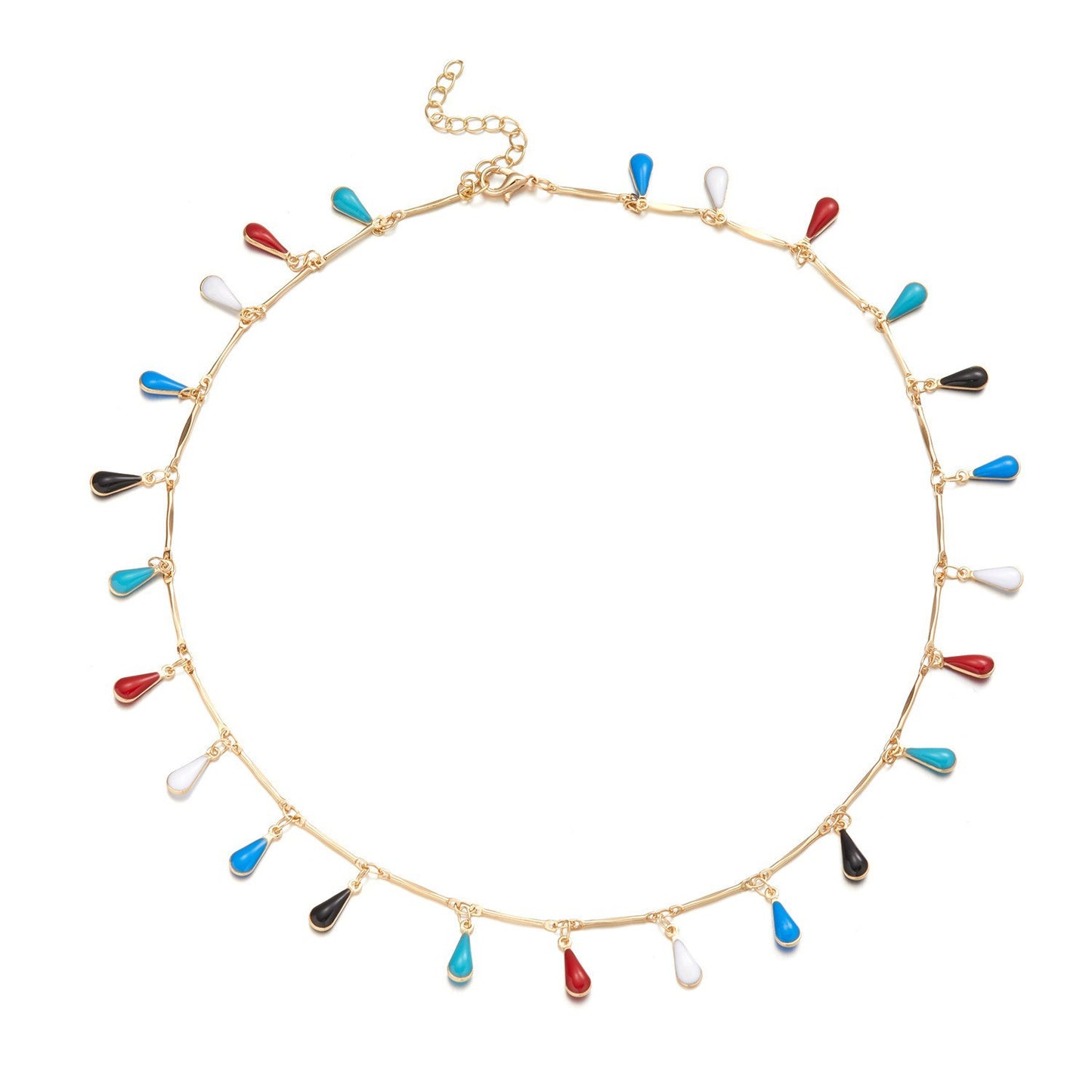 Heart Charm Statement Necklace Acalora