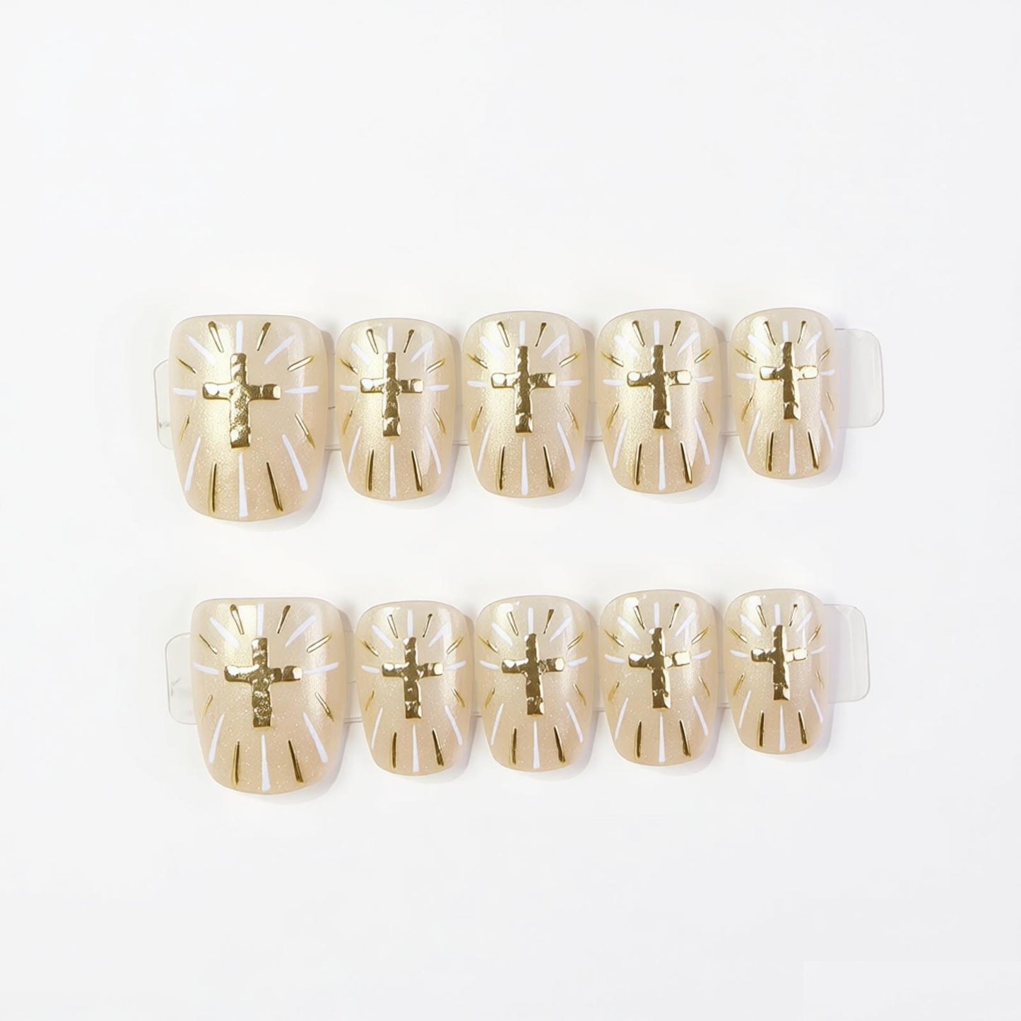 Decorative Press-On Nail Art Set With Elegant Designs Acalora
