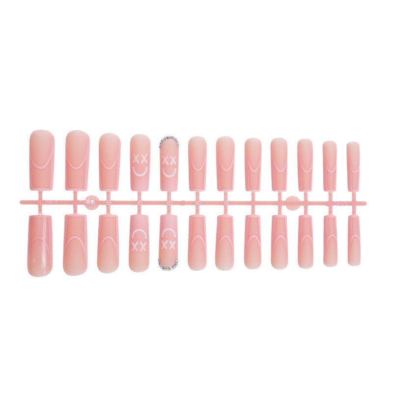 Decorative Press-On Nail Set with Playful Designs Acalora