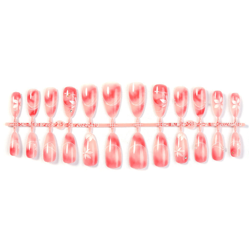 Floral Design Artistic Press-On Nail Set Acalora