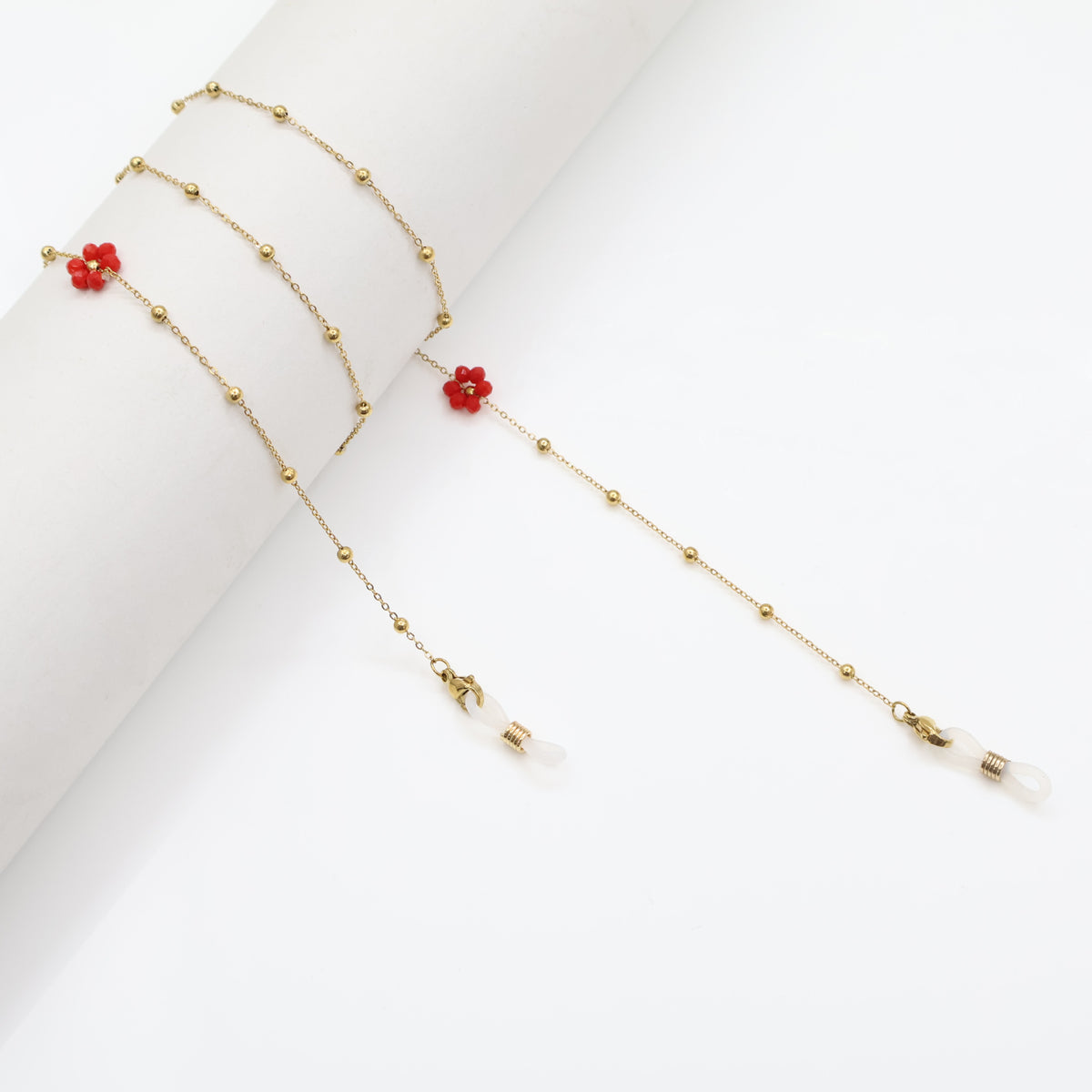 Floral Bead Eyewear Chain Acalora