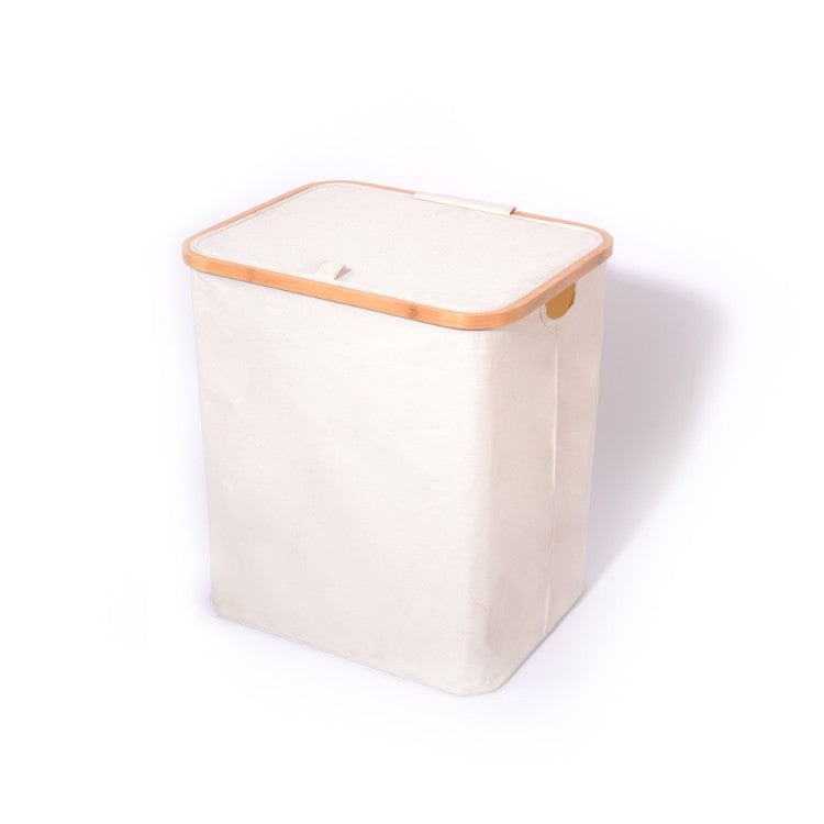 Storage basket with wooden frame Acalora