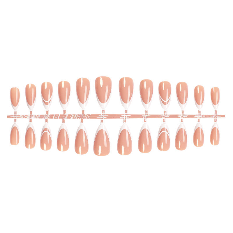 Elegant Press-On Nail Set with French Tip Design Acalora 1788496283