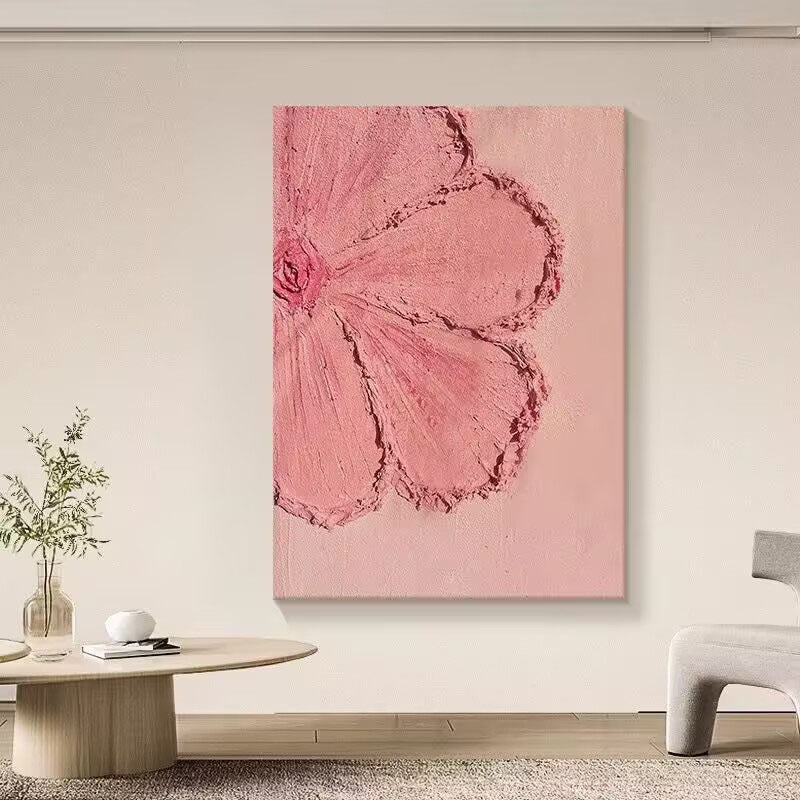 Floral Relief Textured Canvas Artwork
