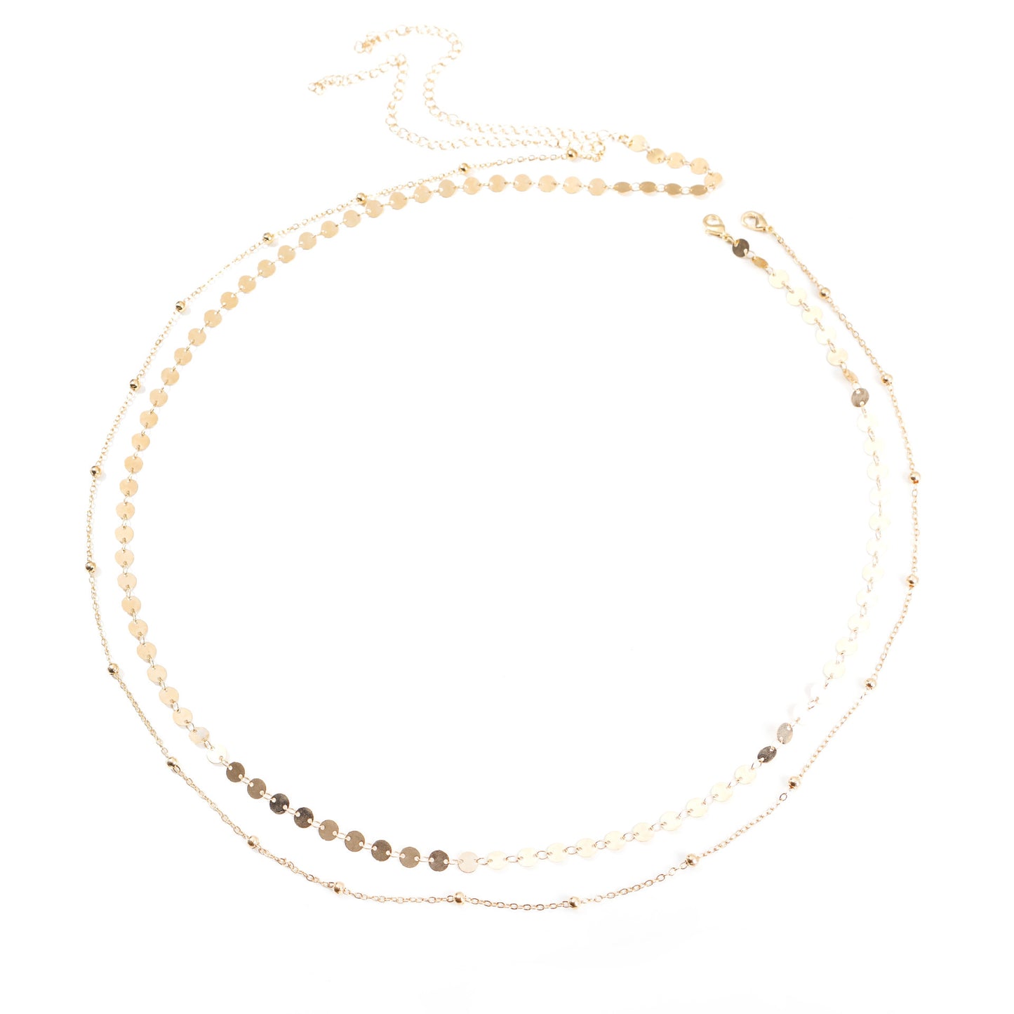 Elegantly Layered Beaded Eyewear Chain Acalora