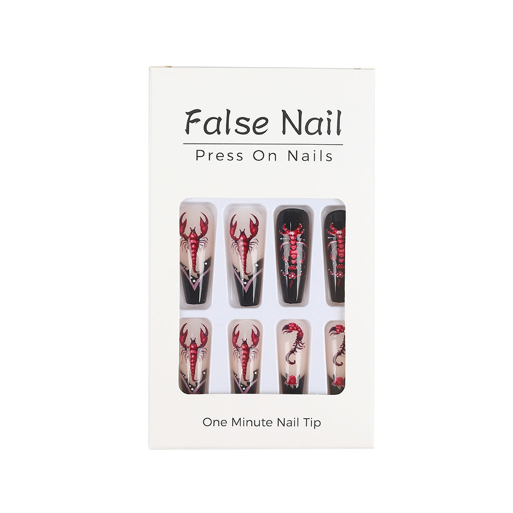 Creative artificial nails in spooky design Acalora
