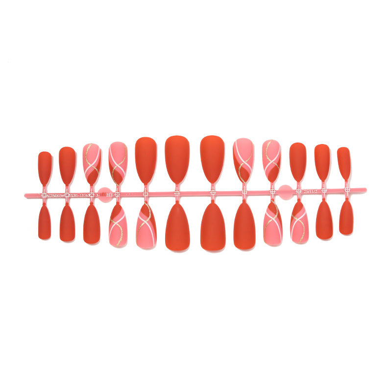 Elegant Mat Finish Press-On Nails Acalora