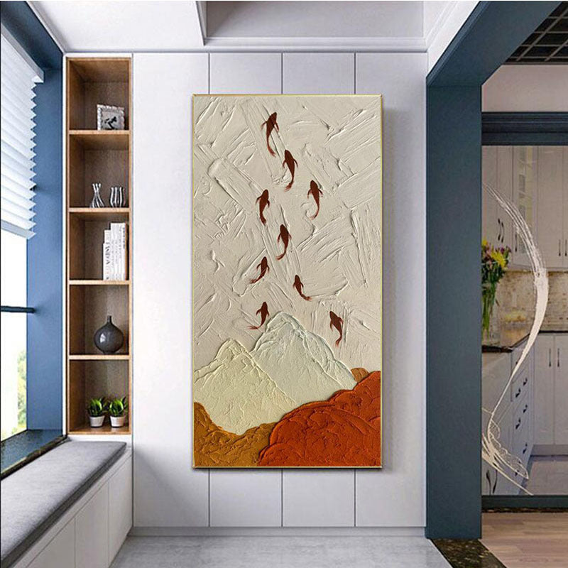 Textured Mountain Canvas Artwork