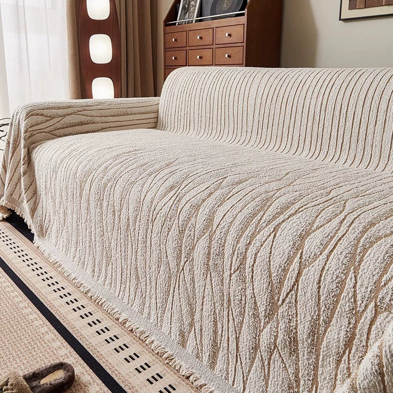 Textured Woven Sofa Cover