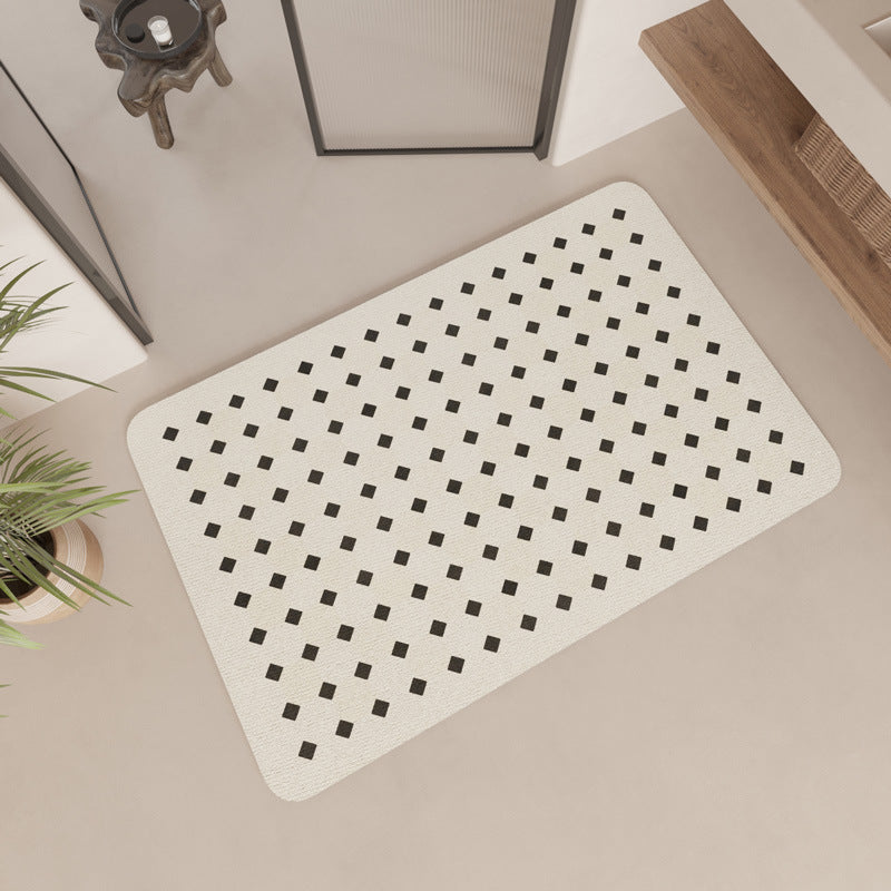 Modern Geometric Patterned Bath Mat