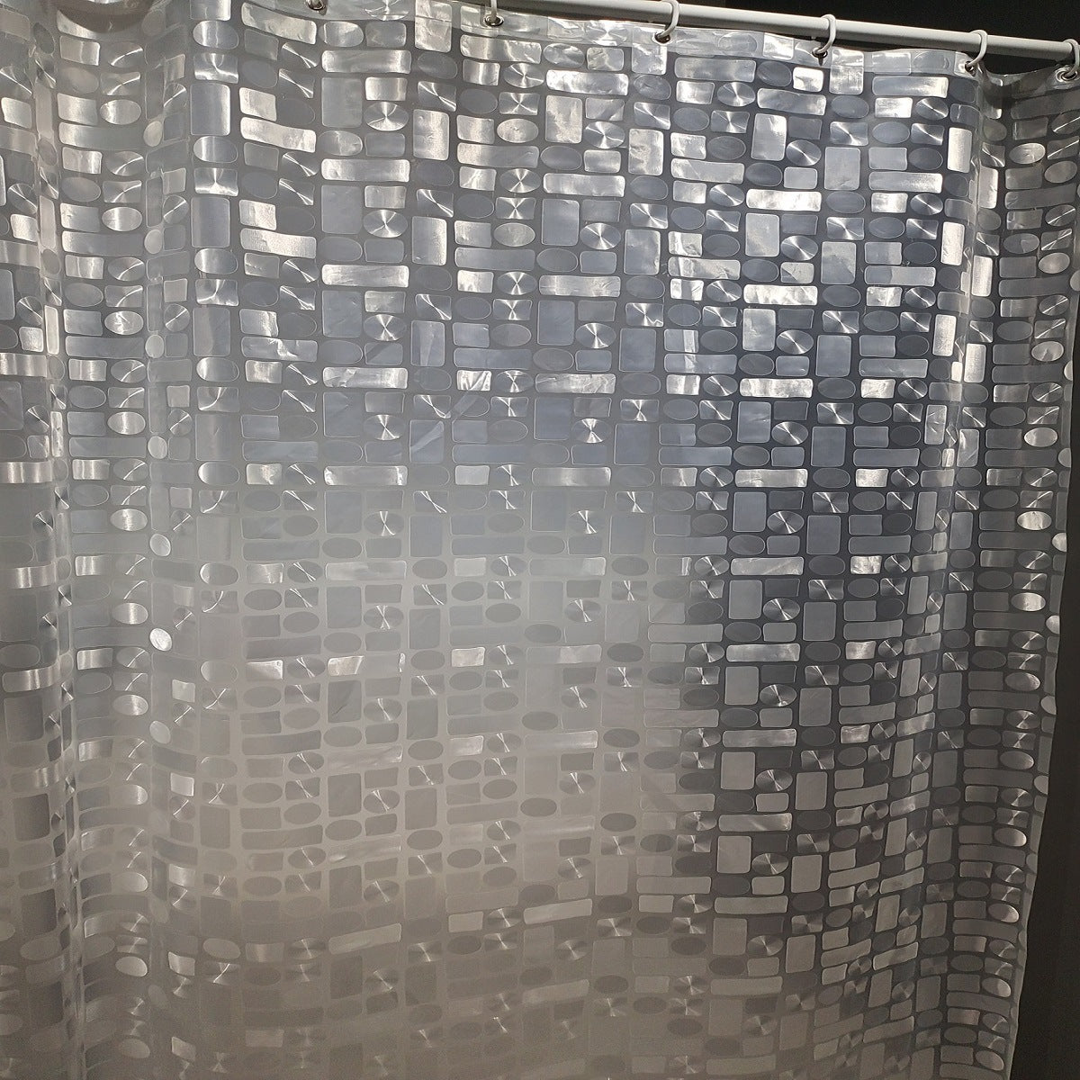 Contemporary Geometric Design Shower Curtain