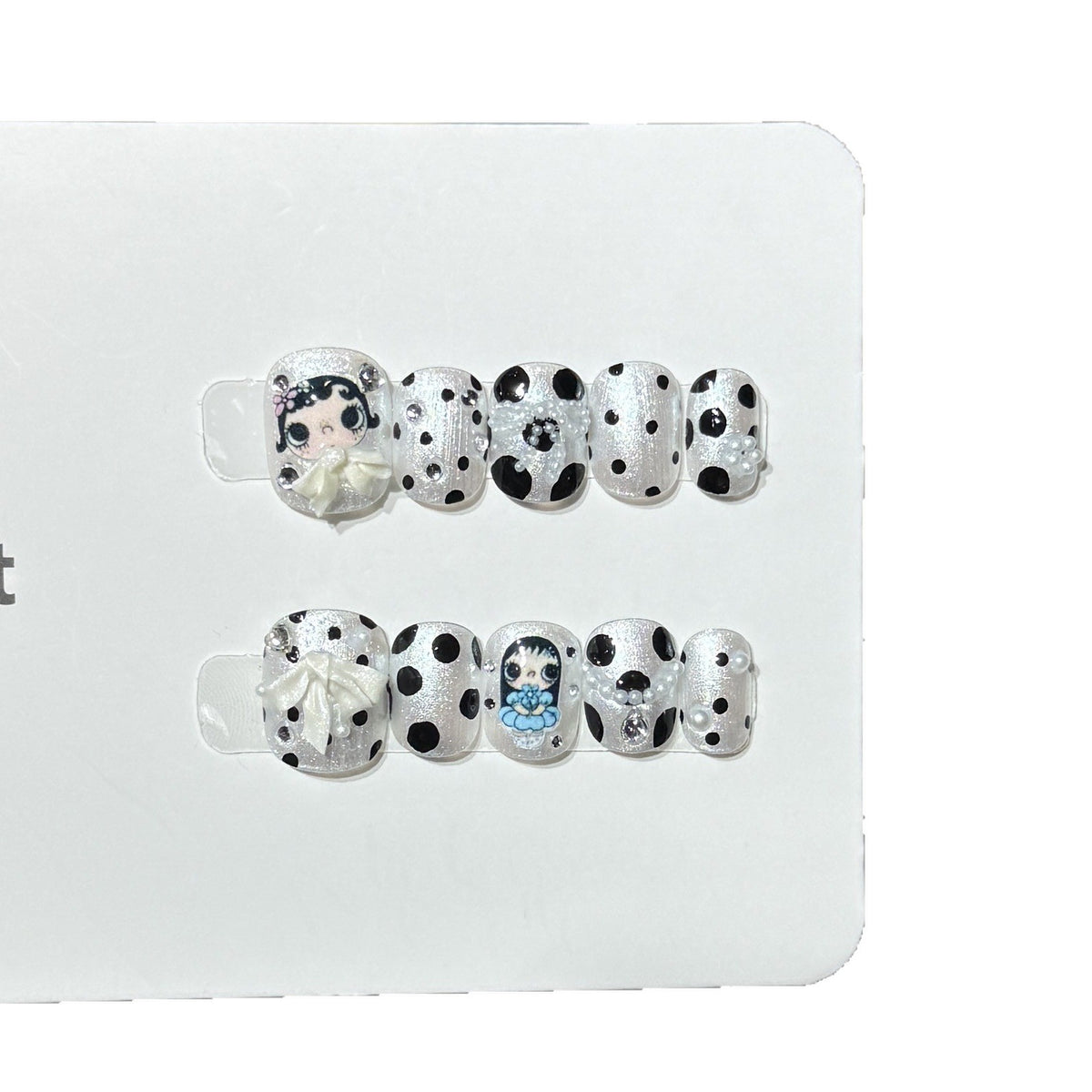 Whimsical Character Press-On Nail Art Set Acalora
