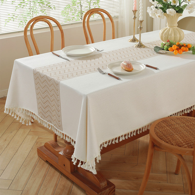 Decorative Fringe Tablecloth