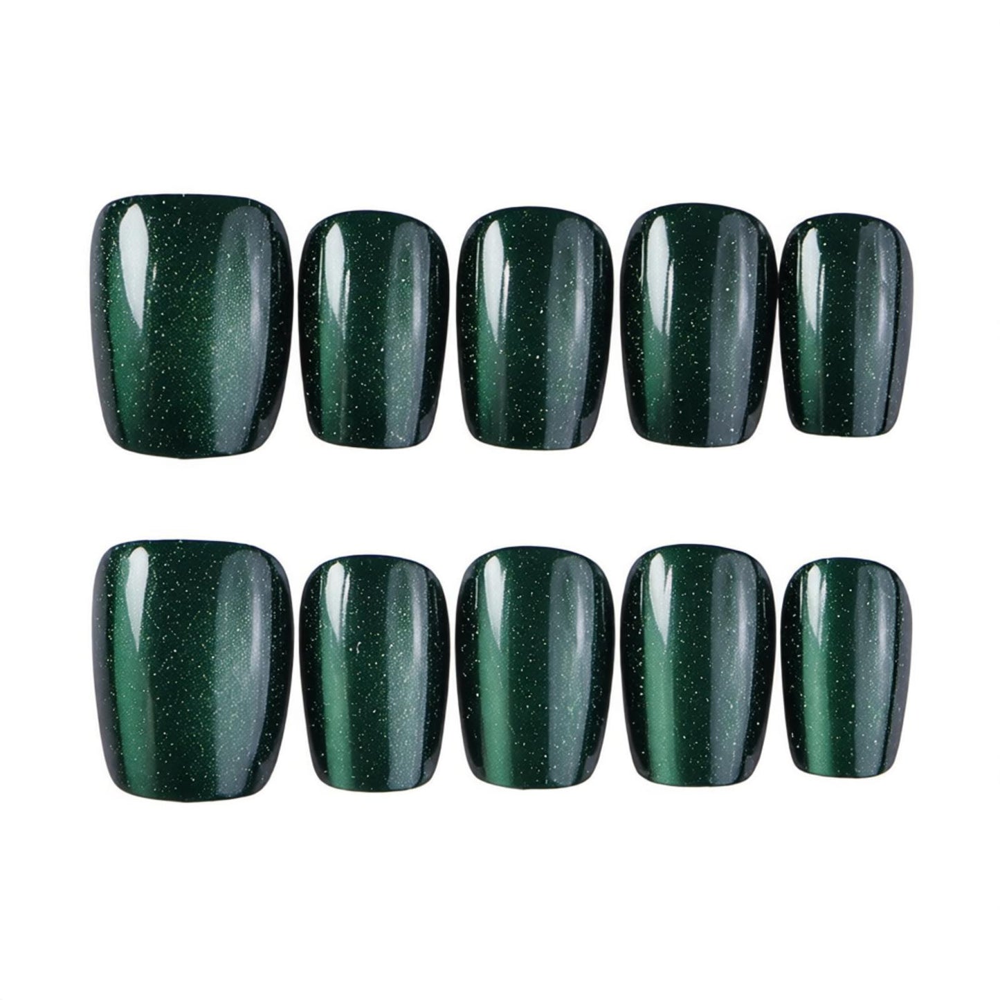 Elegant Shimmering Press-On Nail Art Acalora
