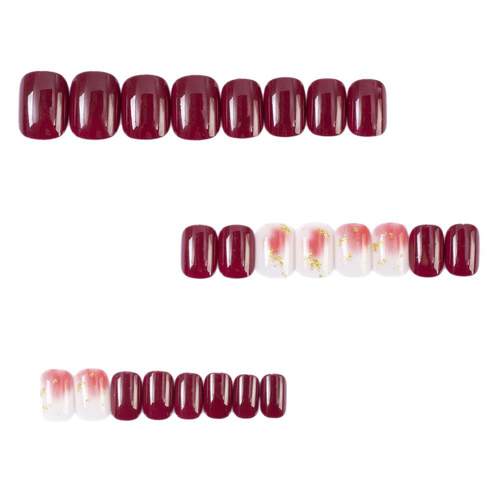 Artificial nails in modern glitter gradient design Acalora