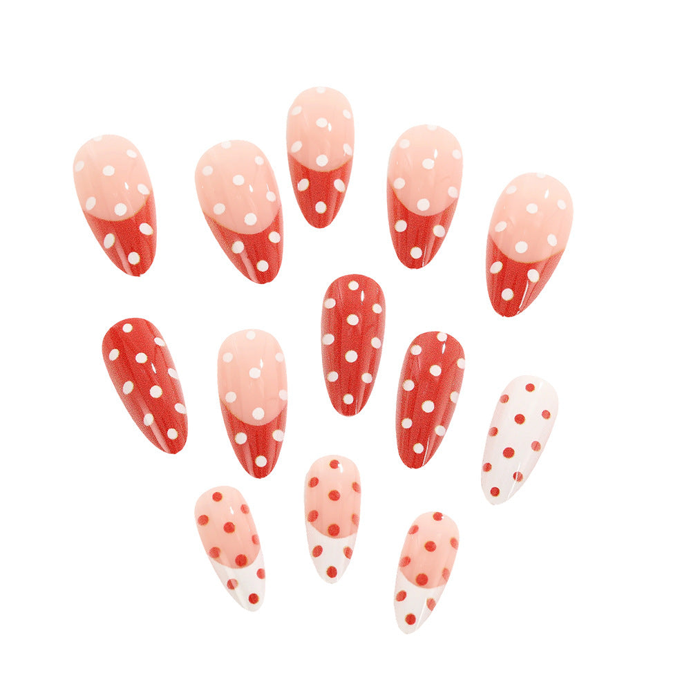 Artificial nails with dots Acalora