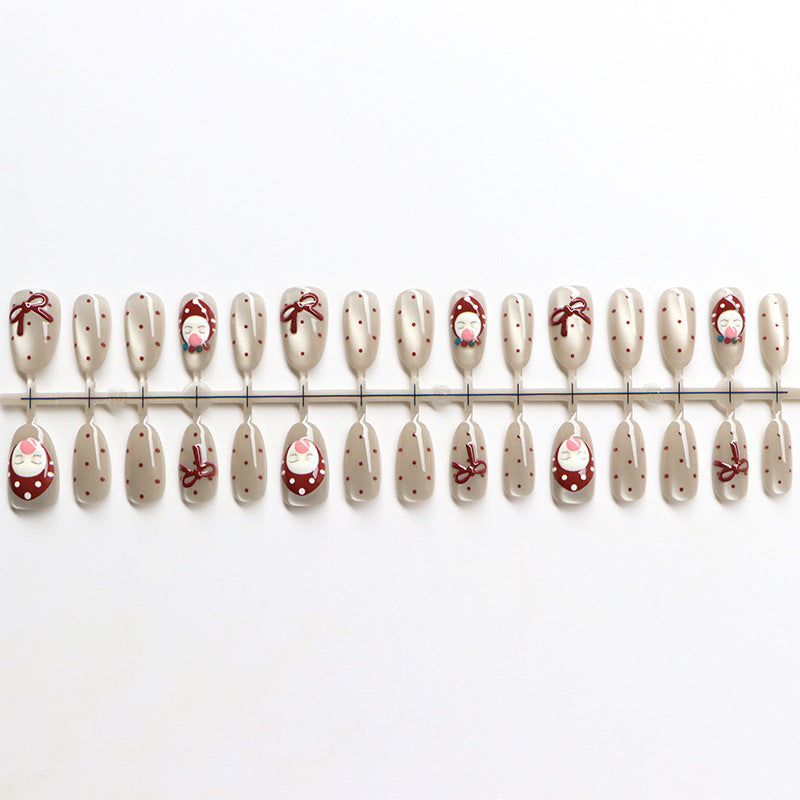 Festive Themed Press-On Nail Decor Acalora