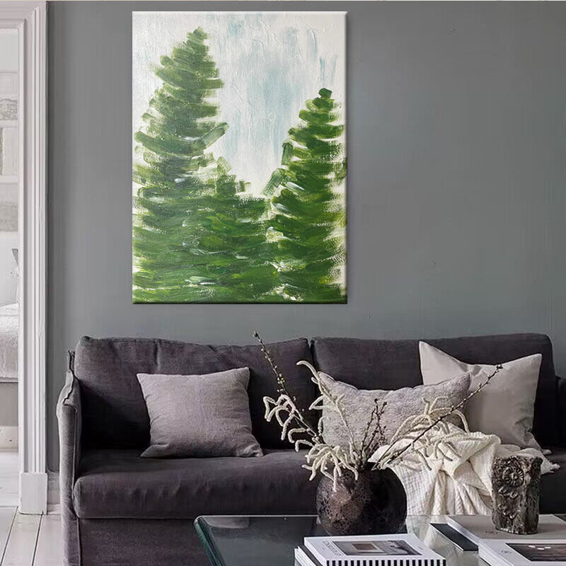 Abstract Nature-Themed Canvas Artwork