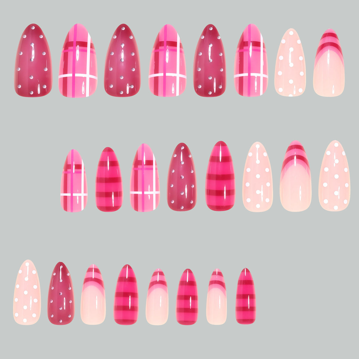 Artistic Glossy Stiletto Press-On Nail Set Acalora