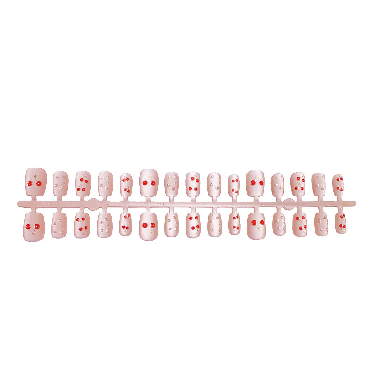 Playful Cherry Design Press-On Nail Set Acalora